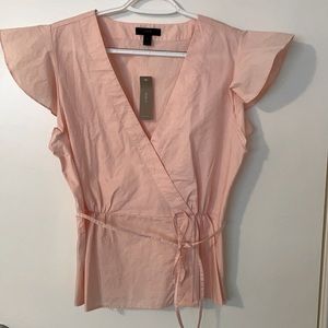 NWT JCrew Faux Tie-top Blouse Sz 8
